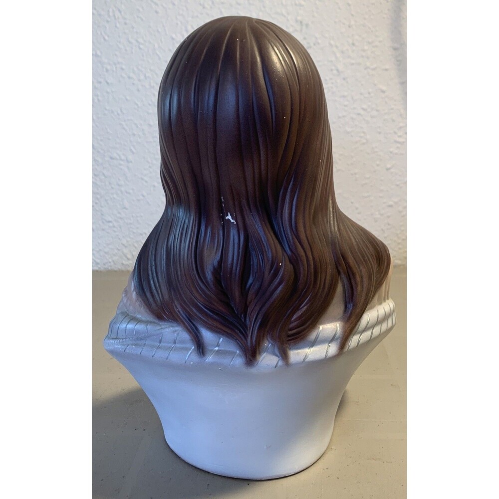 Vintage Gypsy Pirate Statue Bar Wench 10.5” Ceramic Bust Head Mold - Picture 3 of 9